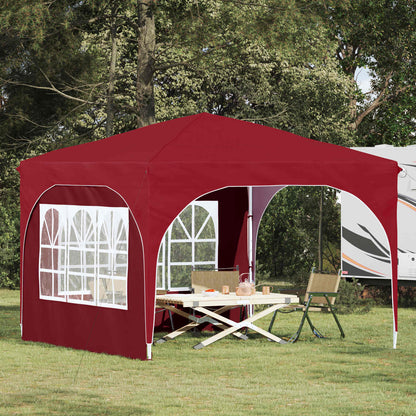 Pop-up Party Tent 290 x 290 x 245 cm Burgundy