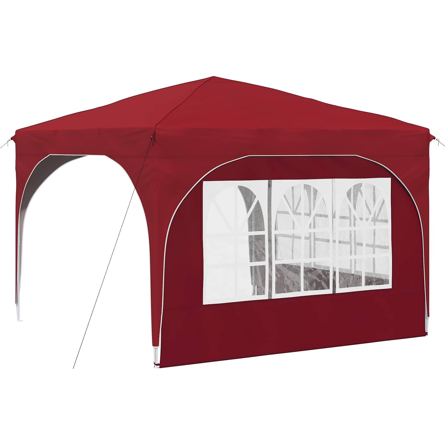 Pop-up Party Tent 290 x 290 x 245 cm Burgundy