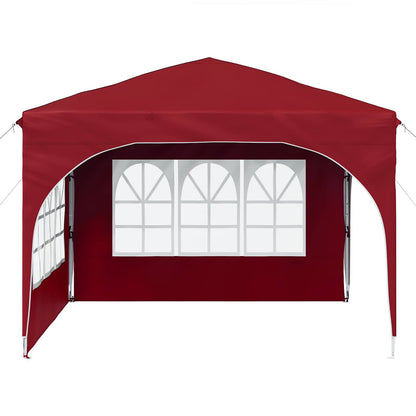Pop-up Party Tent 290 x 290 x 245 cm Burgundy