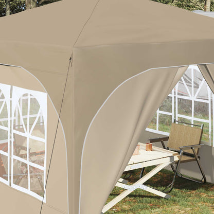 Pop-up Party Tent 290 x 290 x 245 cm Cream