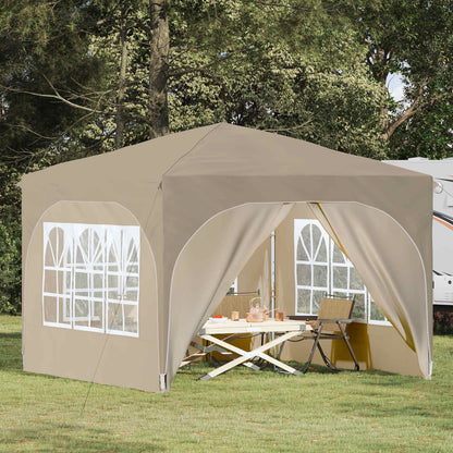 Pop-up Party Tent 290 x 290 x 245 cm Cream