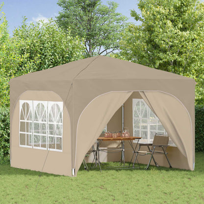 Pop-up Party Tent 290 x 290 x 245 cm Cream