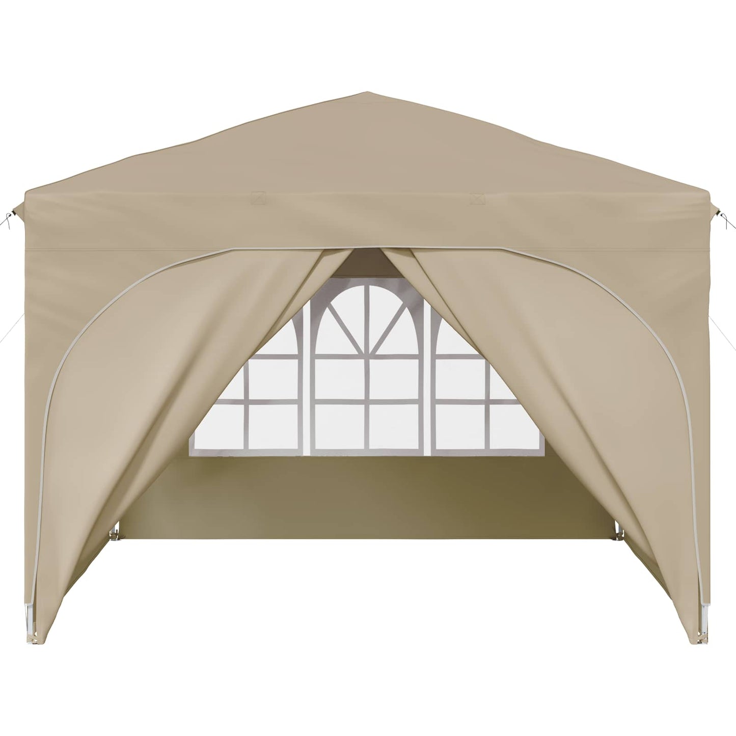 Pop-up Party Tent 290 x 290 x 245 cm Cream