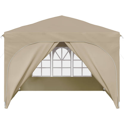 Pop-up Party Tent 290 x 290 x 245 cm Cream