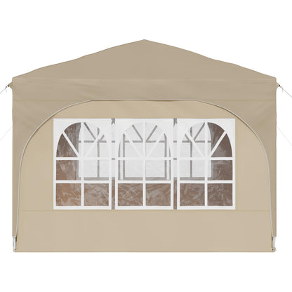 Pop-up Party Tent 290 x 290 x 245 cm Cream