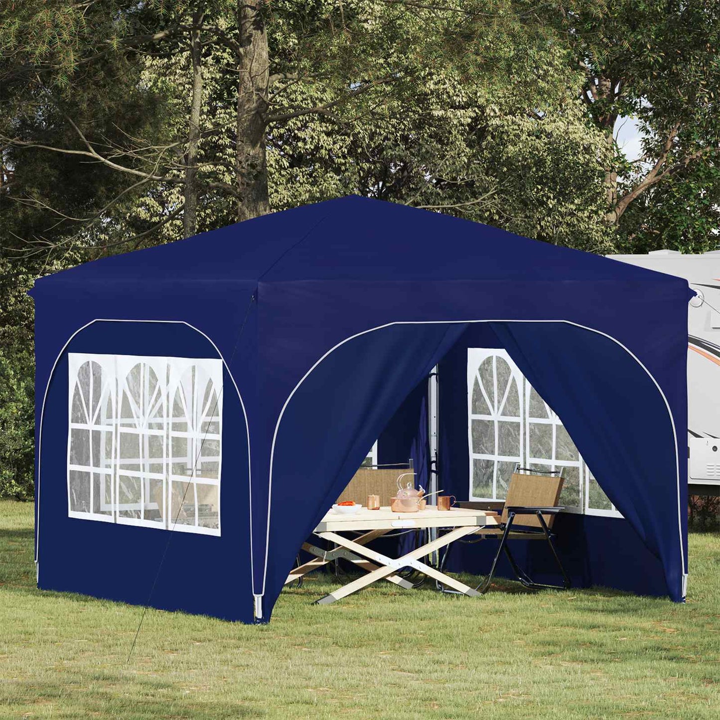 Pop-up Party Tent 290 x 290 x 245 cm Blue