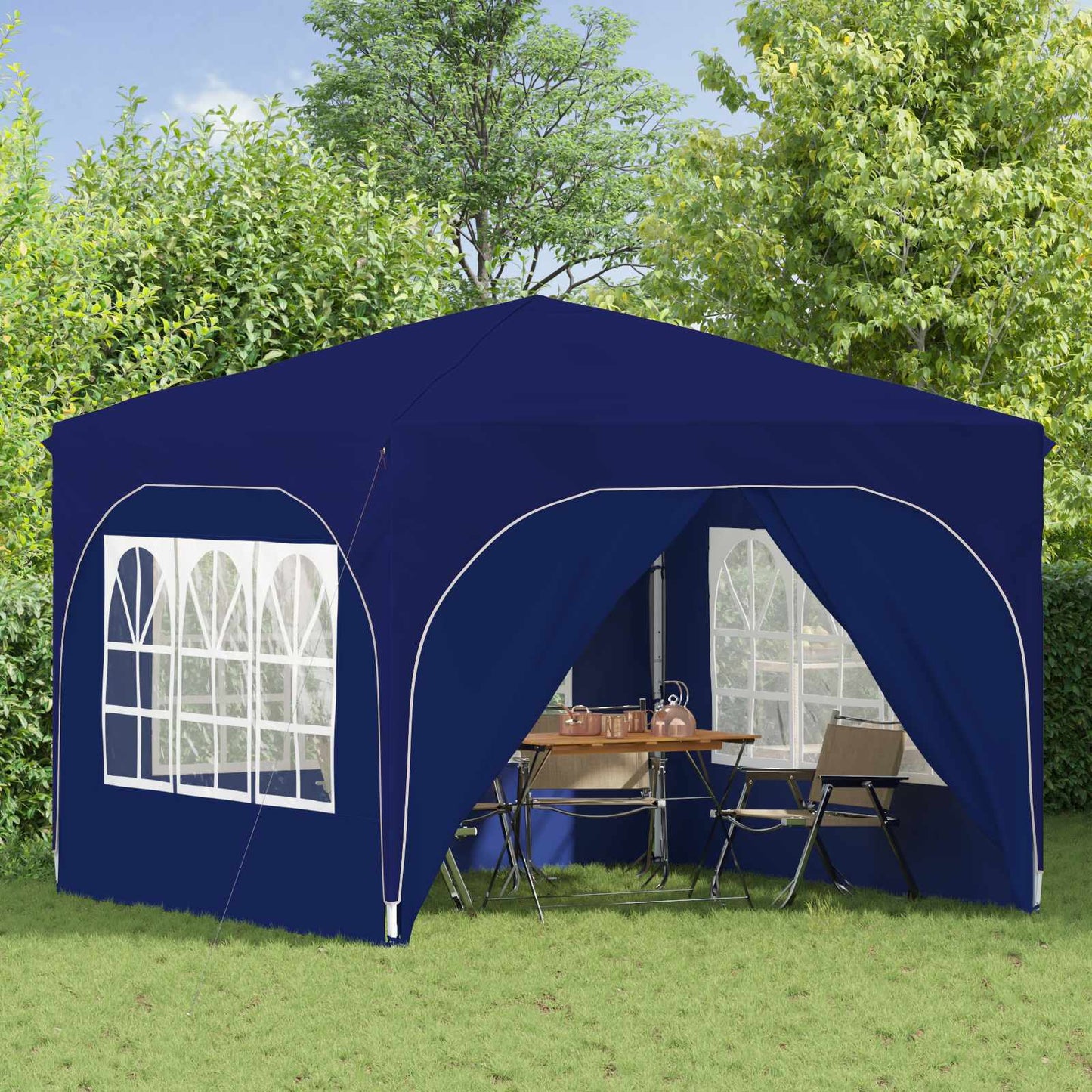 Pop-up Party Tent 290 x 290 x 245 cm Blue