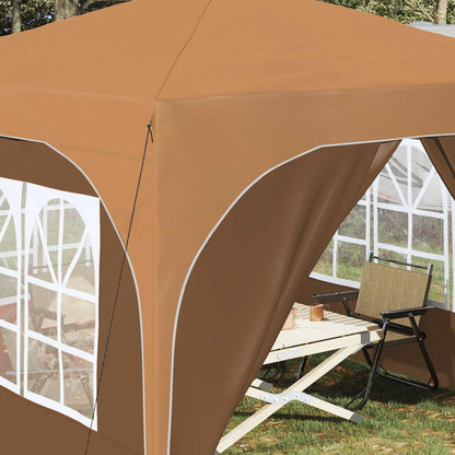 Pop-up Party Tent 290 x 290 x 245 cm Beige