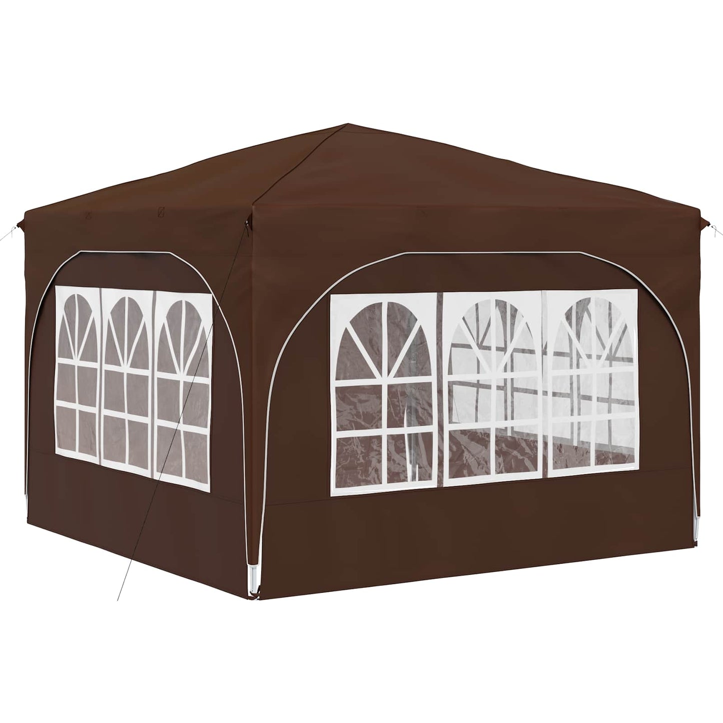 Pop-up Party Tent 290 x 290 x 245 cm Brown