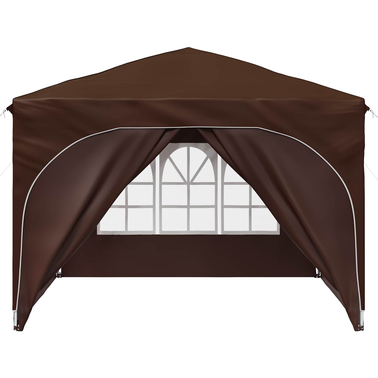 Pop-up Party Tent 290 x 290 x 245 cm Brown