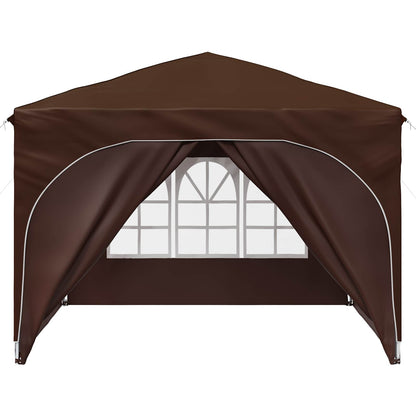 Pop-up Party Tent 290 x 290 x 245 cm Brown