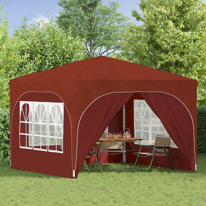 Pop-up Party Tent 290 x 290 x 245 cm Terracotta