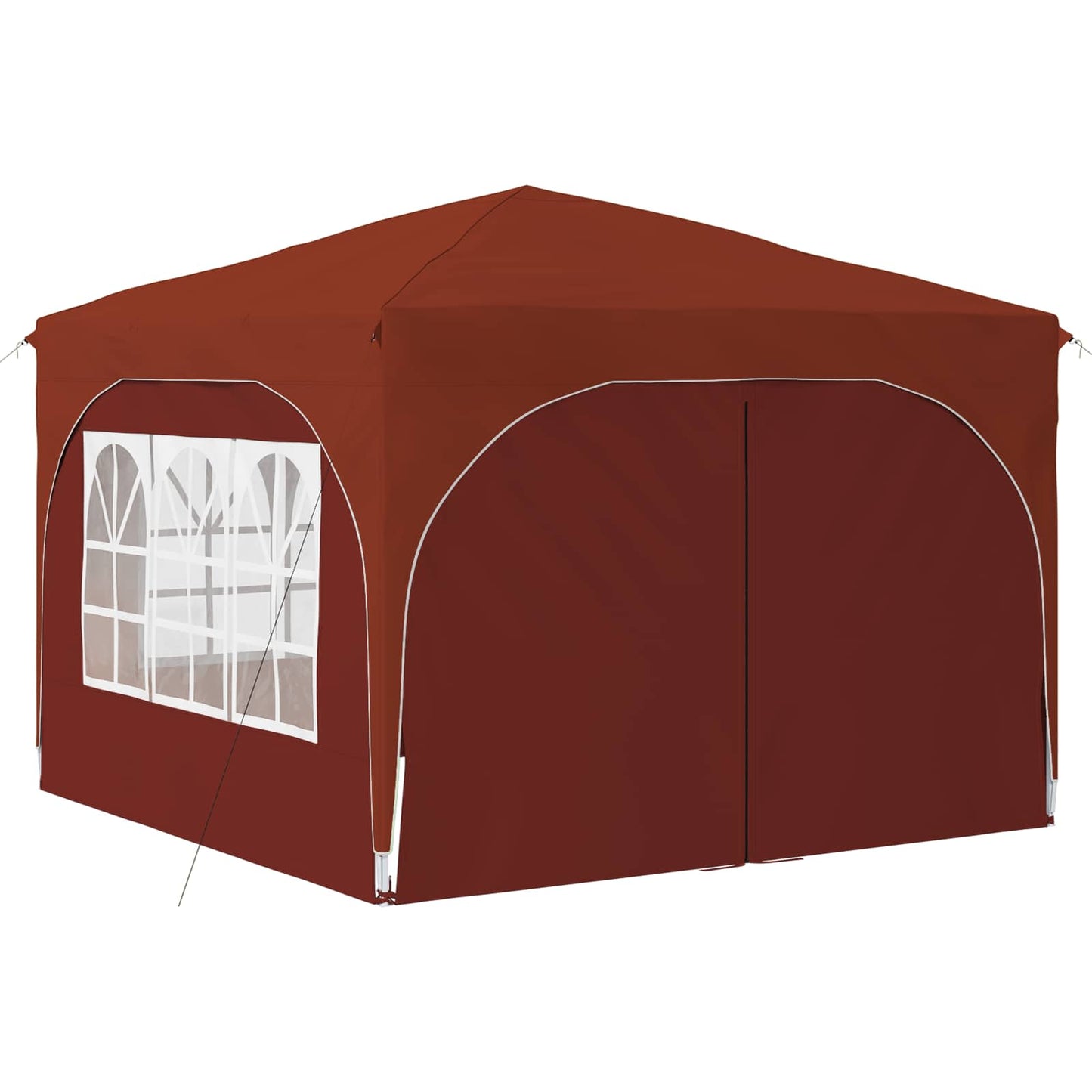 Pop-up Party Tent 290 x 290 x 245 cm Terracotta