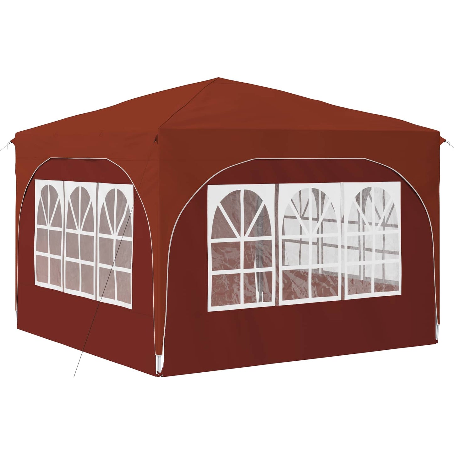 Pop-up Party Tent 290 x 290 x 245 cm Terracotta