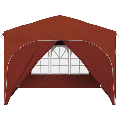 Pop-up Party Tent 290 x 290 x 245 cm Terracotta