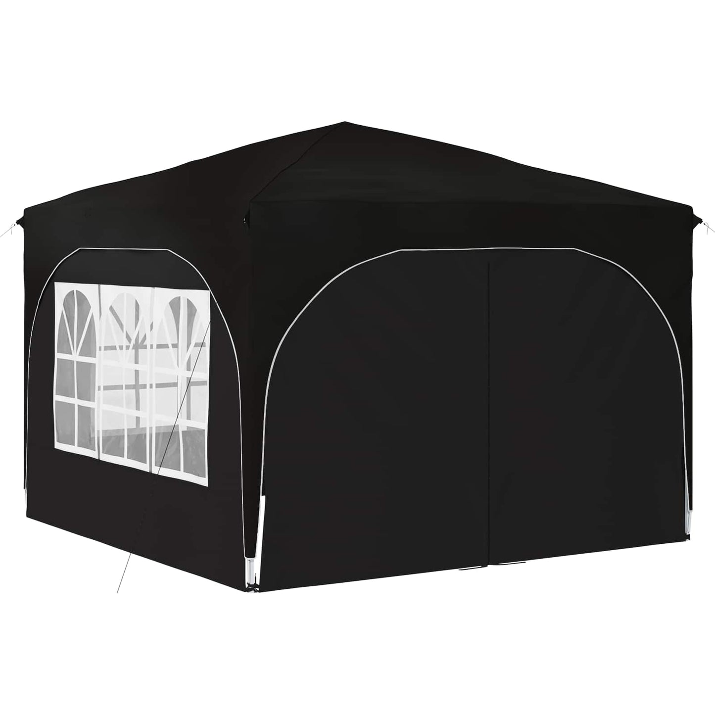 Pop-up Party Tent 290 x 290 x 245 cm Black