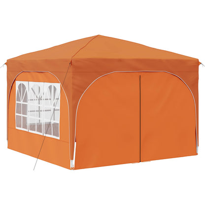 Pop-up Party Tent 290 x 290 x 245 cm Orange