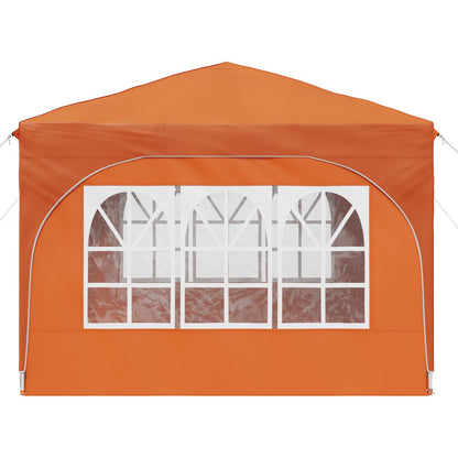 Pop-up Party Tent 290 x 290 x 245 cm Orange