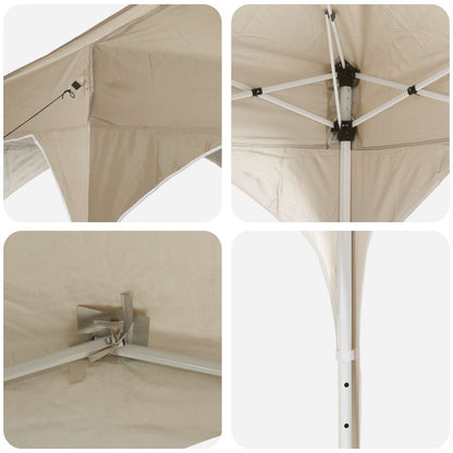 Pop-up Party Tent 575 x 288 x 245 cm Cream Oxford Fabric