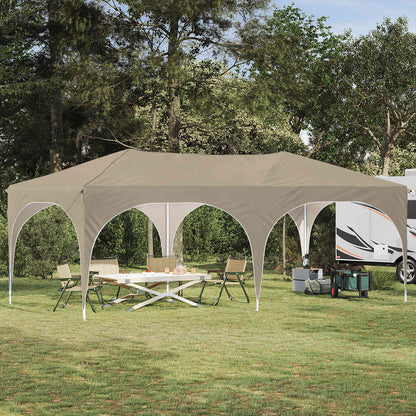Pop-up Party Tent 575 x 288 x 245 cm Cream Oxford Fabric