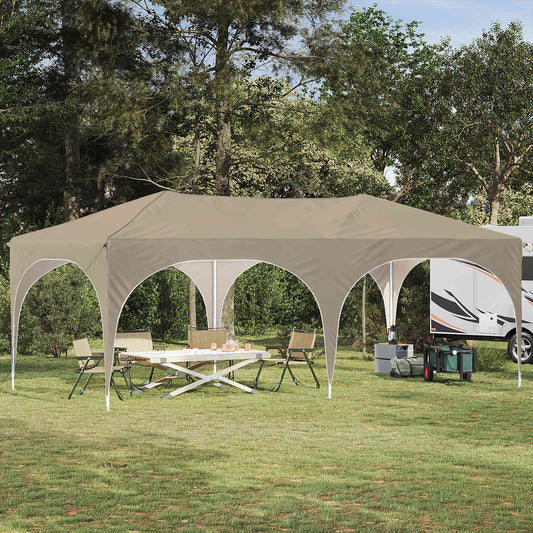 Pop-up Party Tent 575 x 288 x 245 cm Cream Oxford Fabric
