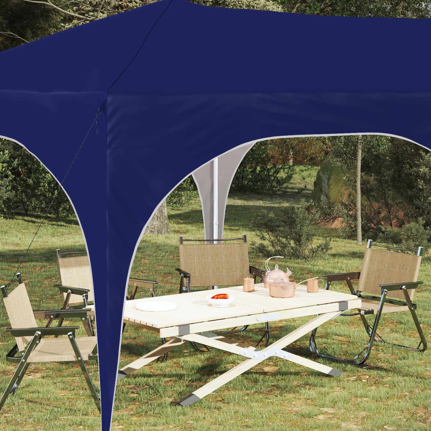Pop-up Party Tent 575 x 288 x 245 cm Blue Oxford Fabric