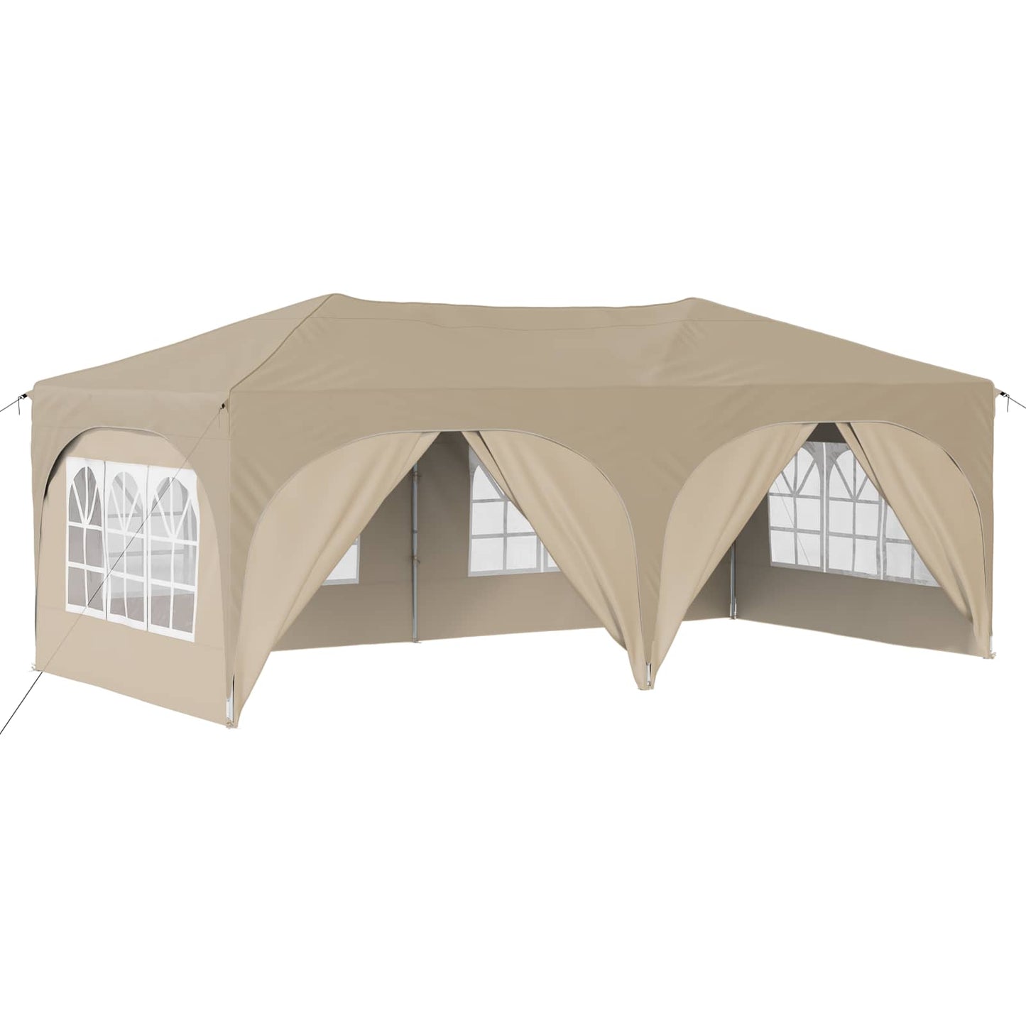 Pop-up Party Tent 575 x 288 x 245 cm Cream Oxford Fabric