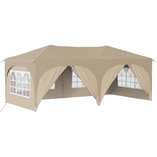 Pop-up Party Tent 575 x 288 x 245 cm Cream Oxford Fabric