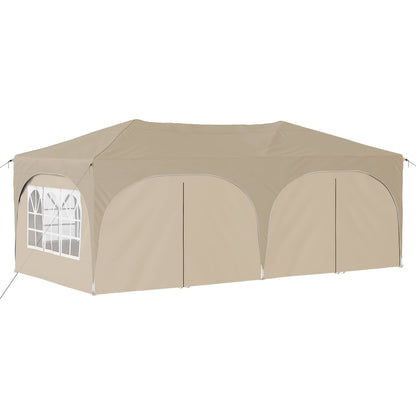 Pop-up Party Tent 575 x 288 x 245 cm Cream Oxford Fabric