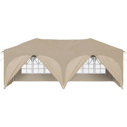 Pop-up Party Tent 575 x 288 x 245 cm Cream Oxford Fabric