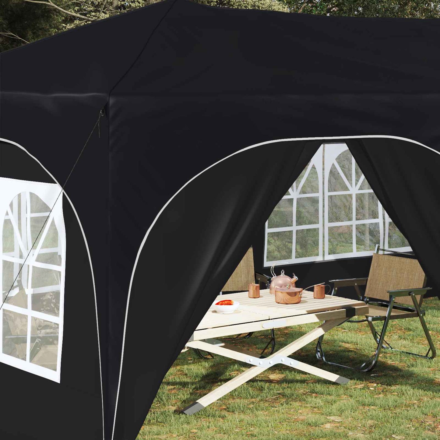 Pop-up Party Tent Anthracite 575 x 288 x 245 cm Oxford Fabric