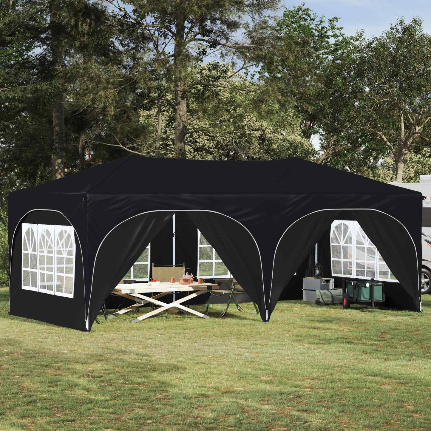 Pop-up Party Tent Anthracite 575 x 288 x 245 cm Oxford Fabric