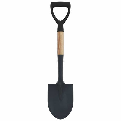 Shovel Black 68.5 cm Power Coated Steel and Solid Wood