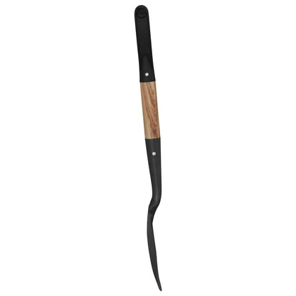 Shovel Black 68.5 cm Power Coated Steel and Solid Wood