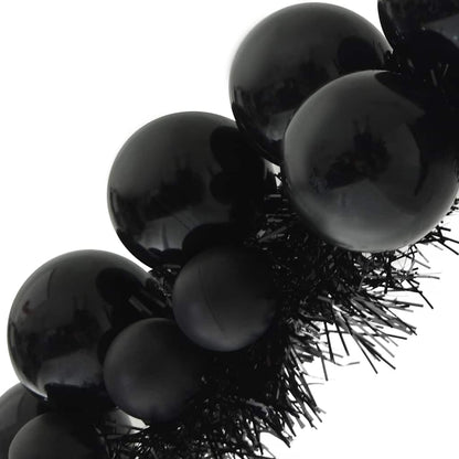 Christmas Ball Garland Black 186 cm Polystyrene