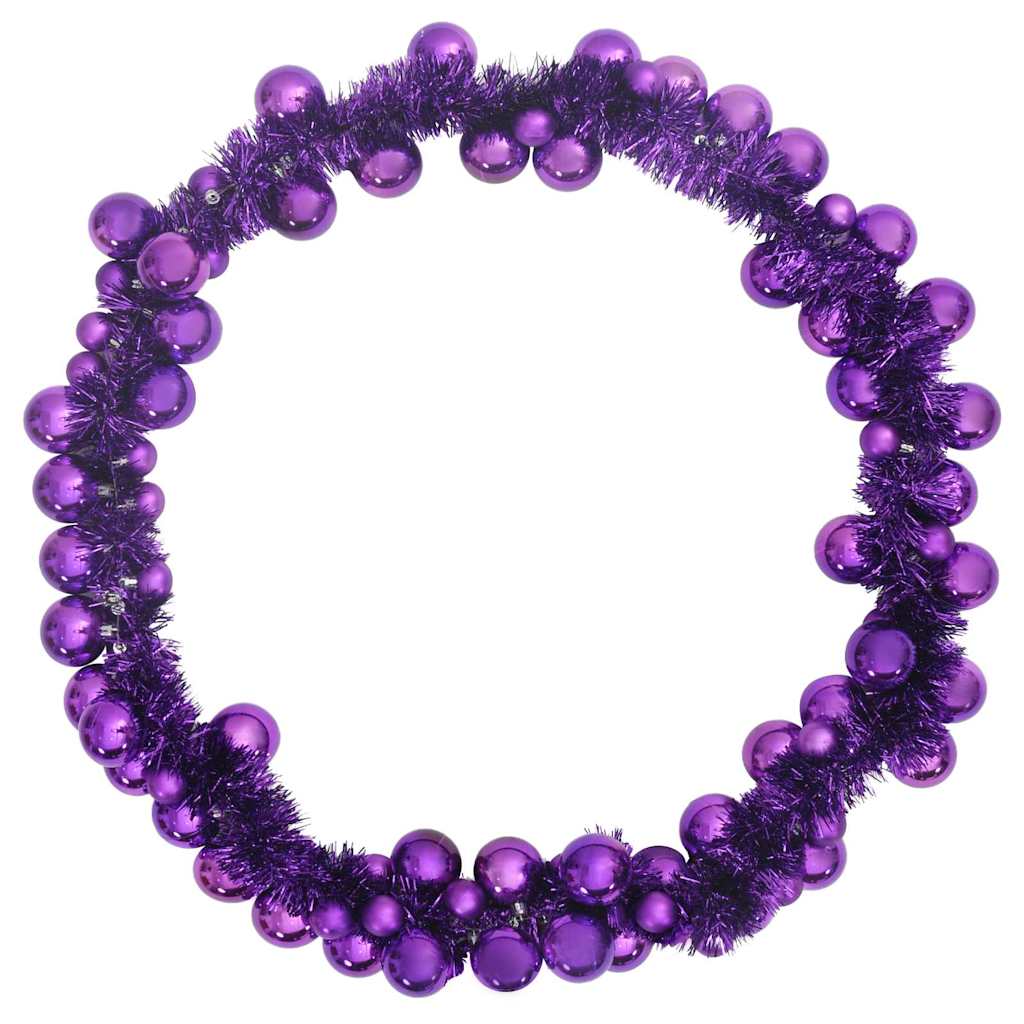 Christmas Ball Garland Lilac 186 cm Polystyrene