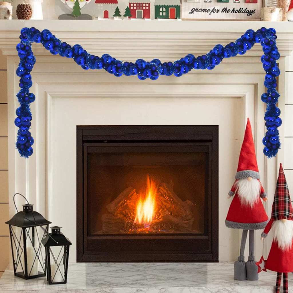Christmas Ball Garland Blue 186 cm Polystyrene