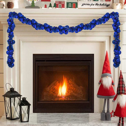 Christmas Ball Garland Blue 186 cm Polystyrene