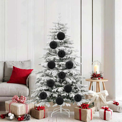 Christmas Bauble Set XL 9 pcs Black Plastic