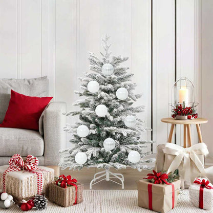 Christmas Bauble Set XL 15 pcs White Plastic