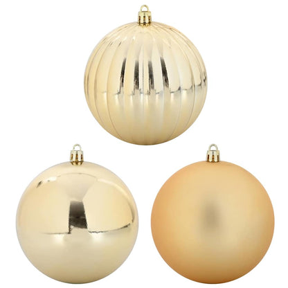 Christmas Bauble Set XXL 4 pcs Gold Plastic