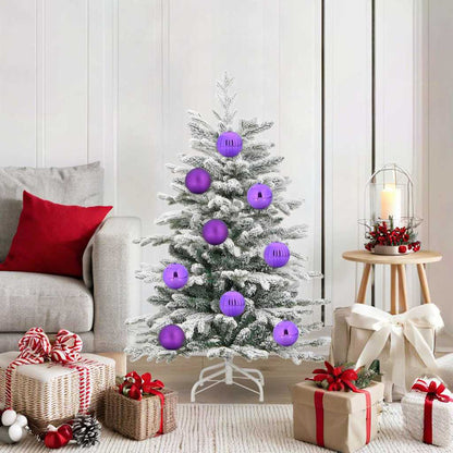 Christmas Bauble Set XL 15 pcs Lilac Plastic