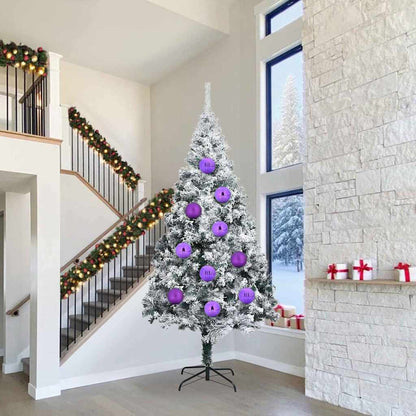 Christmas Bauble Set XXL 4 pcs Lilac Plastic
