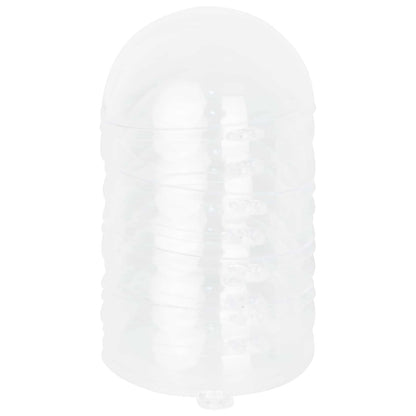 Christmas Bauble Set 50 pcs Transparent Ø 5 cm Plastic