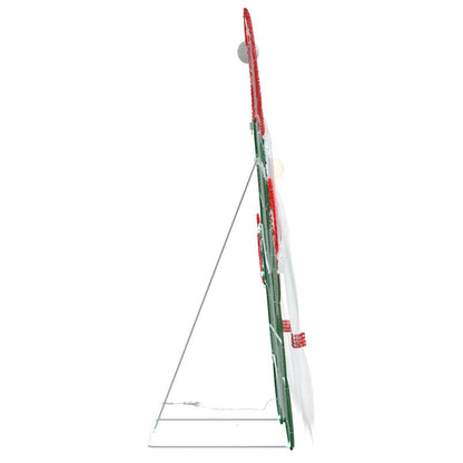 Lighted Gnome with 60 LEDs Warm White 71 x 64 cm Tinsel Fabric