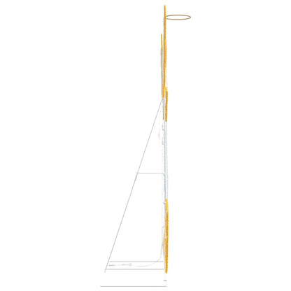 Lighted Angle Warm White 116 x 29 x 158.5 cm Polyester