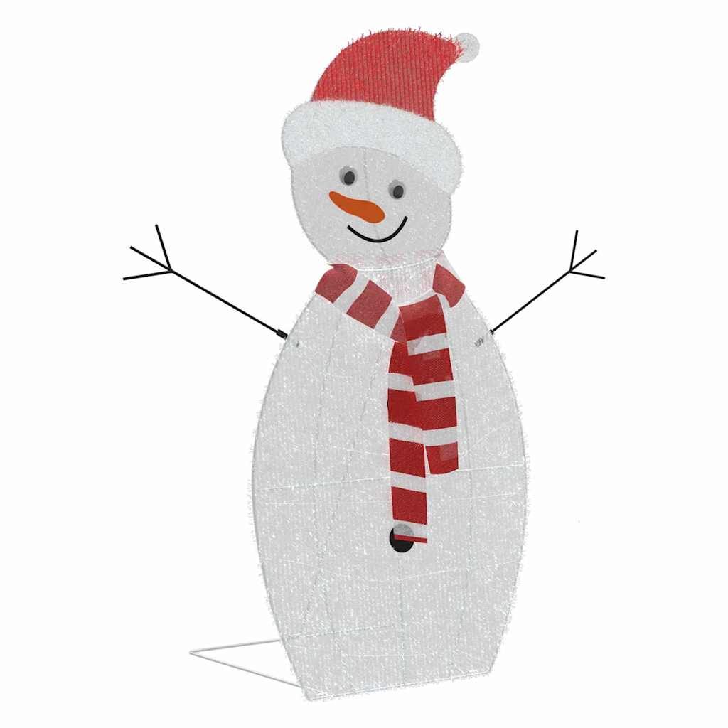 Lighted Snowman Family 3 pcs Warm White Polyester