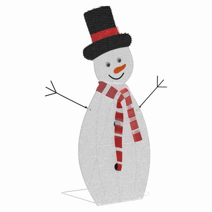 Lighted Snowman Family 3 pcs Warm White Polyester