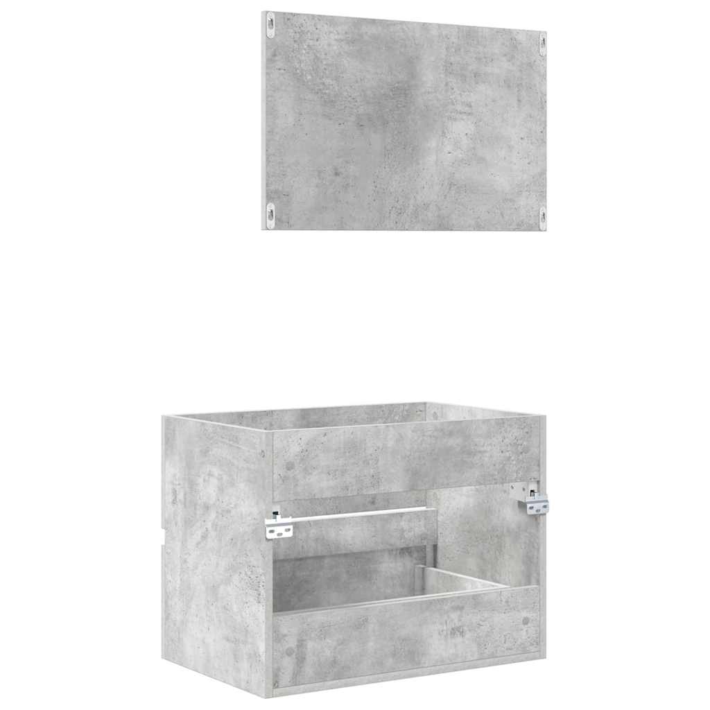 Bathroom Furniture Set Concrete Grey 60 x 38.3 x 45 cm