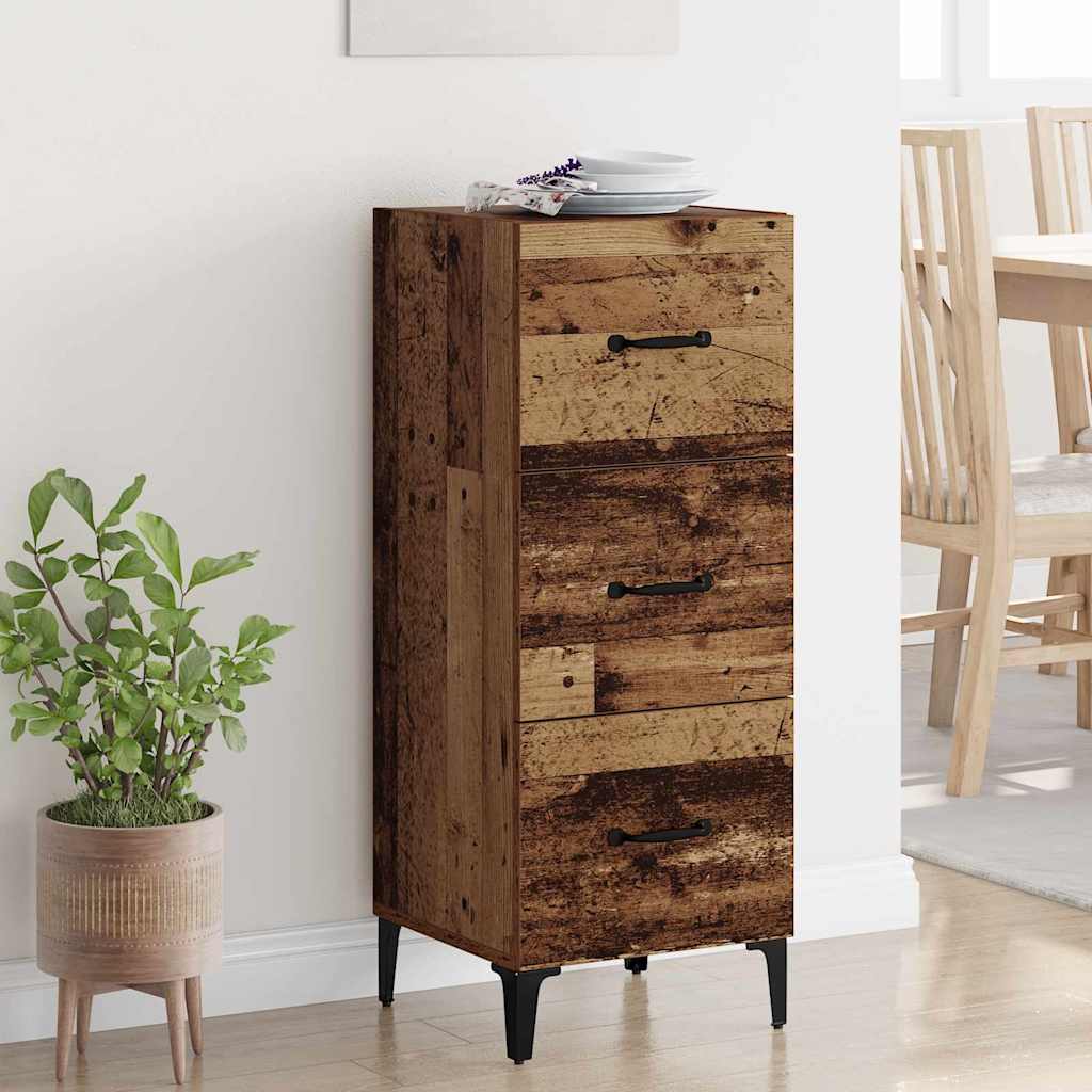 Sideboard Old Wood 34.5 x 34 x 90 cm Engineered Wood